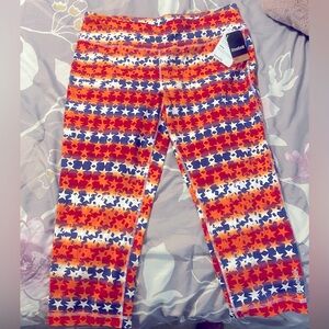 Reebok Stars & Stripes Tight Fit Capri Leggings